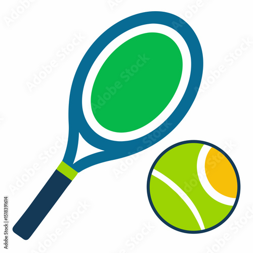 tennis racket with ball