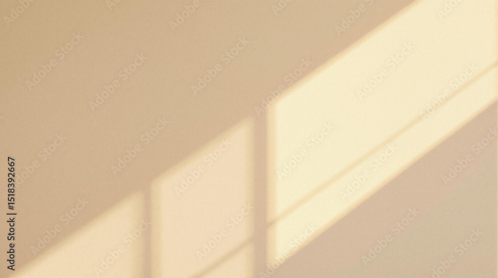 Fototapeta premium Subtle beige wall with faint pastel reflections, mellow sun-washed tone captured in crisp composition. 32k, full ultra hd, high resolution --ar 5:2 --no noise --upbeta