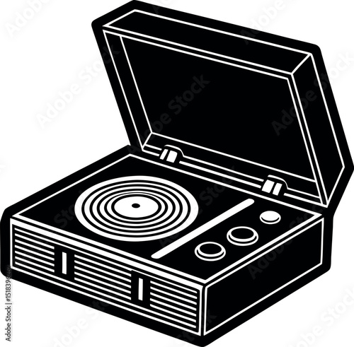 Pop Cd Player Vector In Pastel Colors Shallotte on white background