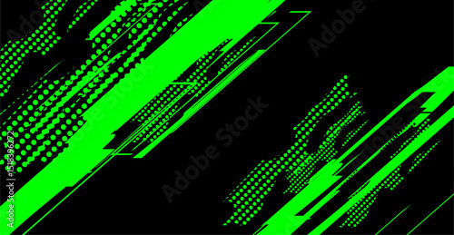 Grunge neon green dotted background - excellent for creative presentations