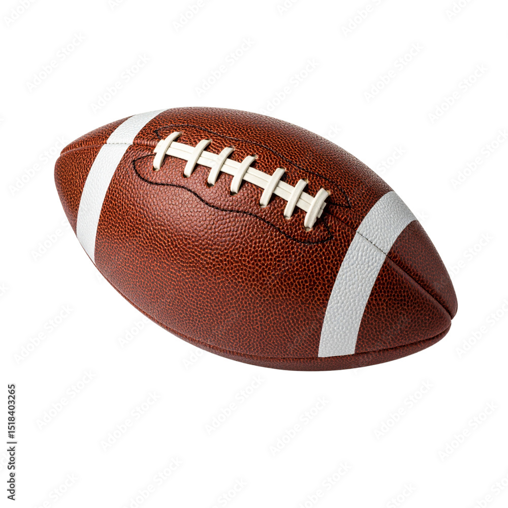 - Modern Matte American Football in Deep Brown, Floating on White” - Modern Matte American Football in Deep Brown, Floating on White”