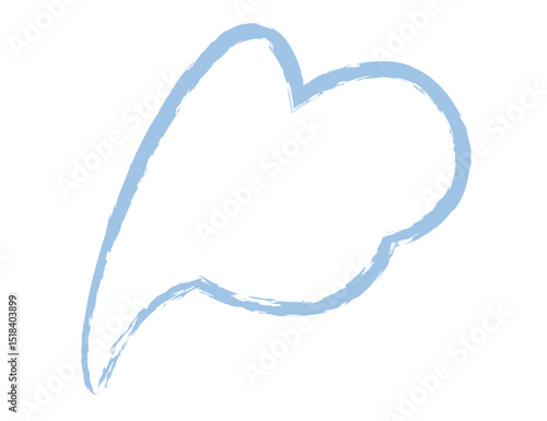 Colorful and Whimsical Hand drawn Crayon Speech Bubble