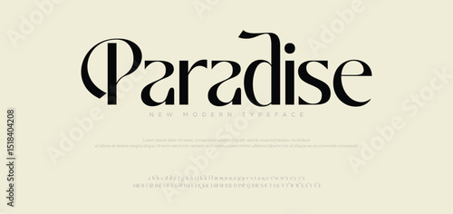 Luxury typography beauty fashion elegant minimalist serif italic fonts decorative wedding vintage retro logos. Minimal creative font alphabet logo. Vector illustration
