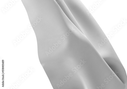 A close-up of a white fabri...