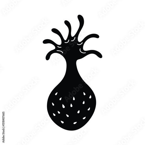 sea animal silhouette vector illustration