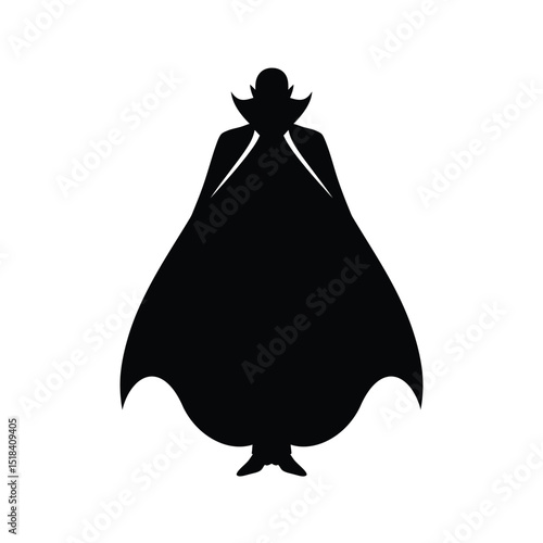 Mysterious vampire silhouette halloween costume