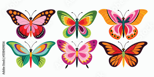 a set Butterfly, Charm Sway Butterfly, Dim Flick Butterfly, Mood Drift Butterfly, Silent Prism Butterfly, Night Flare Butterfly