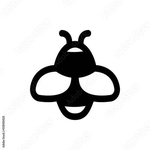 Black and white target with concentric circles and crosshairs for aiming and precision shooting symbol design