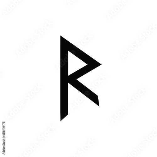 Ancient norse rune raid symbol  powerful magic