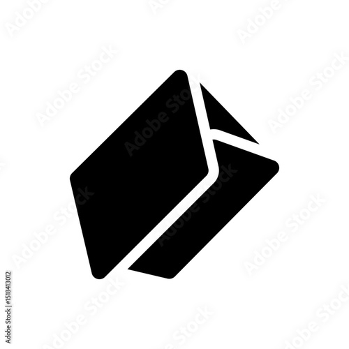 Ankh symbol in black color with a loop at the top and a crossbar in the middle representing life