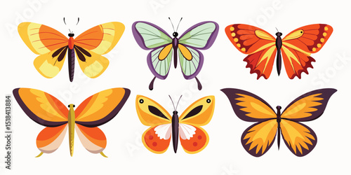 Mystic Wink Butterfly, Floating Muse Butterfly, Illusion Flight Butterfly, Moonlit Skip Butterfly, Gentle Leap Butterfly,