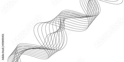 Abstract white background with a glowing abstract waves. Abstract wave element for design. Digital frequency track equalizer, Futuristic background design. Long exposure, Light painting photography.