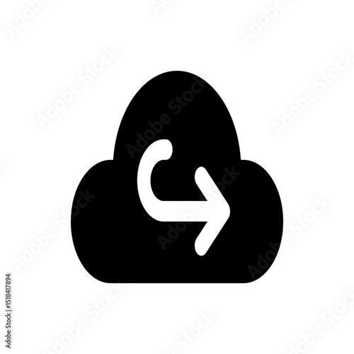Illustration of a superhero character with a mask, pointy ears, and a serious expression, in solid black color