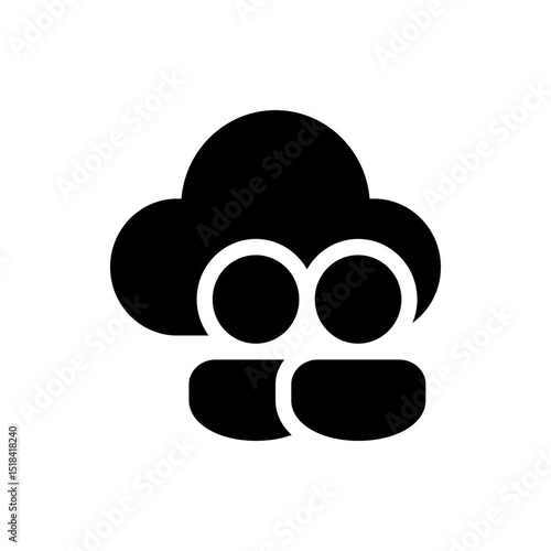 Illustration of a black metal milk can with a distinctive shape and rounded features on a white background