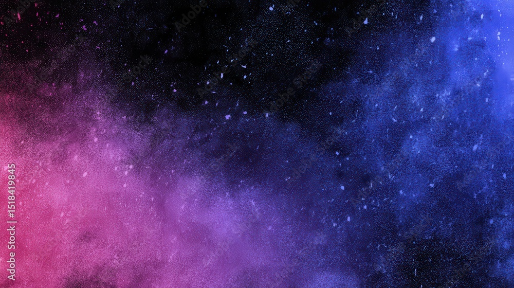 Naklejka premium Black dark deep blue violet purple fuchsia pink abstract background. Color gradient. Noise grain mesh. Night sky.