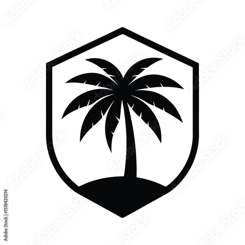vector illustration of a palm tree