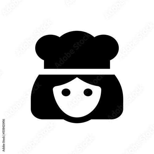 Illustration of a classic black bowler hat with a white band around the crown on a white background