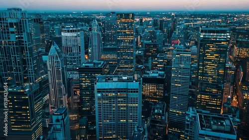 Stock market in the city. motion video.