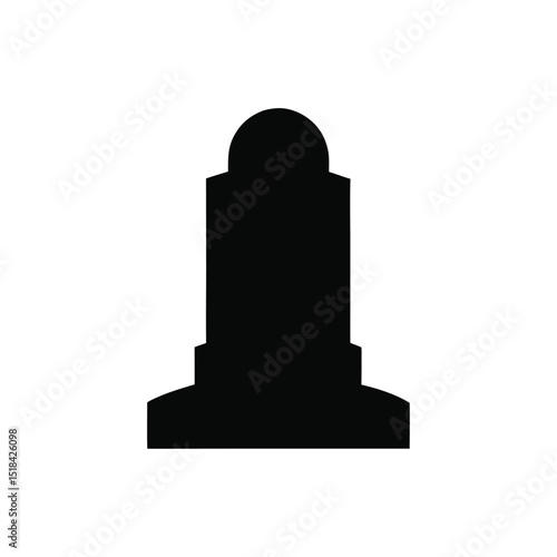vector illustration of an ancient stone