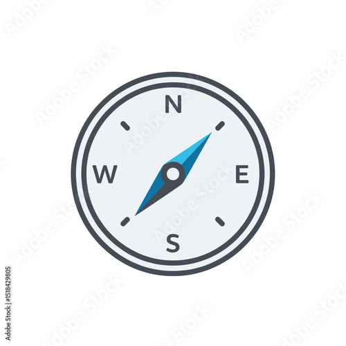 Free Download Navigational Guide: A classic compass, depicting the cardinal directions, offers guidance for exploration and decision-making, symbolizing direction, travel, and adventure. - GFXLoad