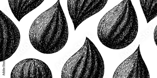 Engraved rain droplet pattern for art and design projects