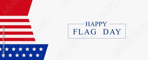 Free Download American Flag Day vector banner, patriotic elegant red blue design - GFXLoad