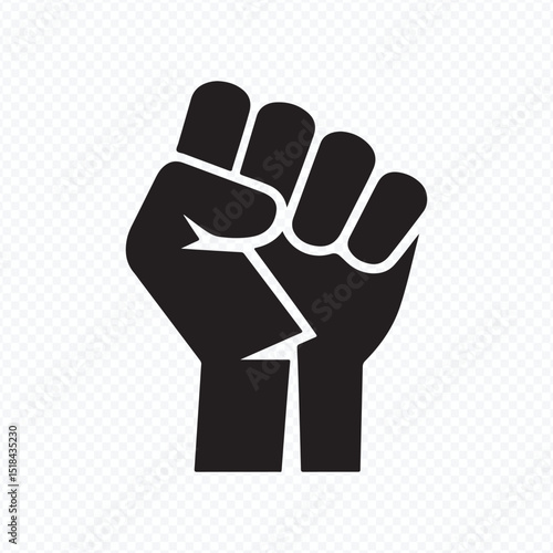 Revolution Fist Icon for Activism Movement and Resistance Concept