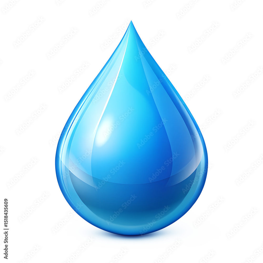 Raindrop Icon Simple Water Drop isolated on transparent background Raindrop Icon Simple Water Drop isolated on transparent background