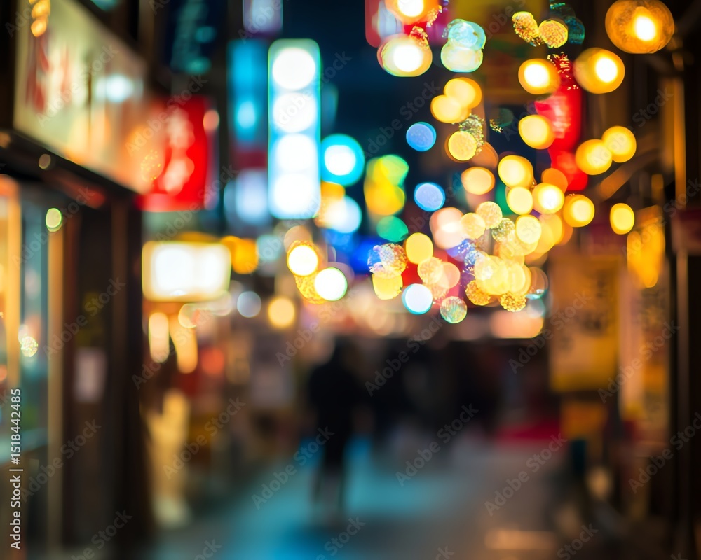 Fototapeta premium abstract background of blurred bokeh lights