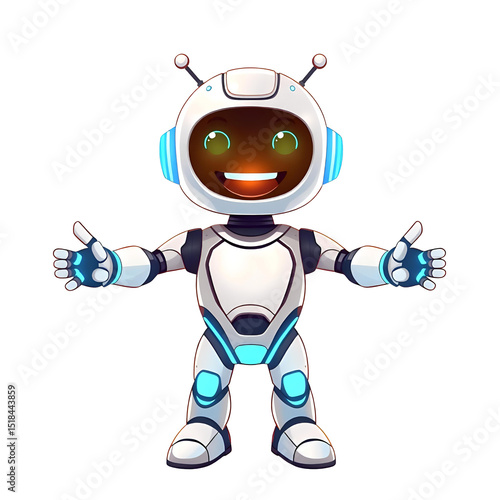 Technology Assistant Character Robot
