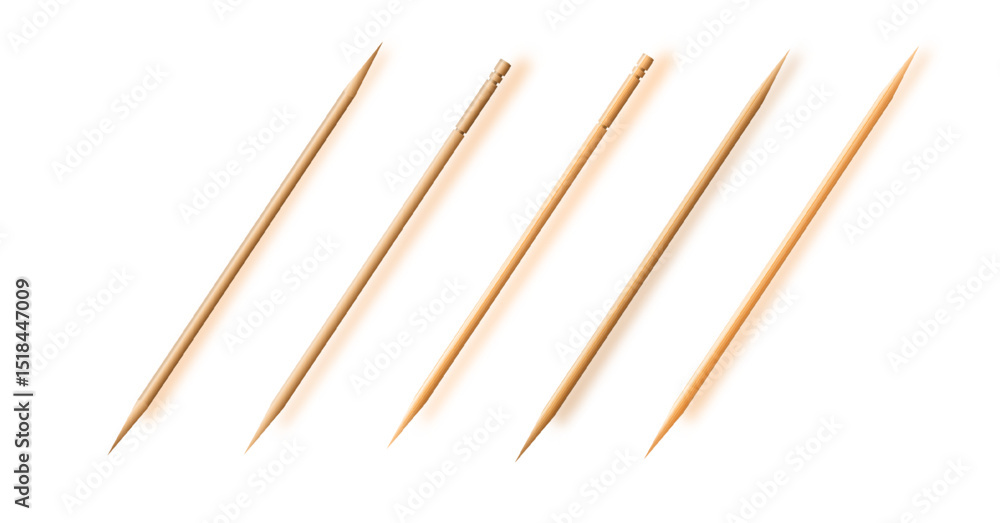 Toothpicks. hygiene and health on toothpicks white background. Vector. Toothpicks. hygiene and health on toothpicks white background. Vector.
