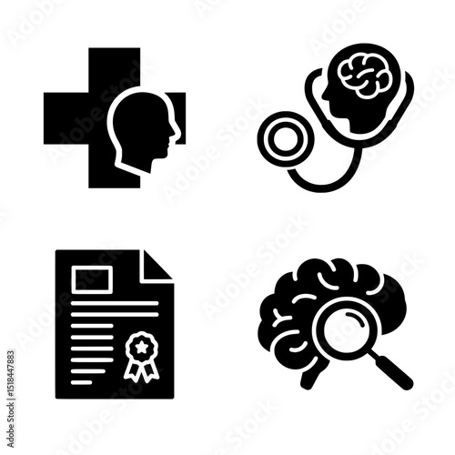 Mental Health Professional Assessment & Diagnosis Icons