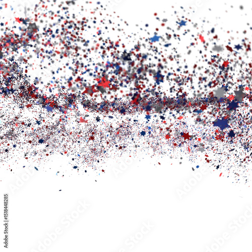 Confetti - Red white blue s...