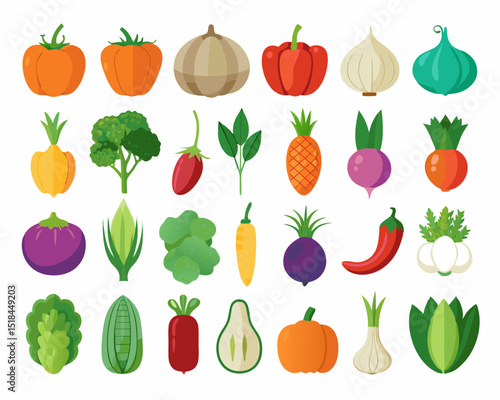 Colorful Circle of Fresh Fruits and Vegetables vibrant illustration various fruits vegetables arranged circular pattern fruits vegetables healthy food circle illustration food nutrition diet apple