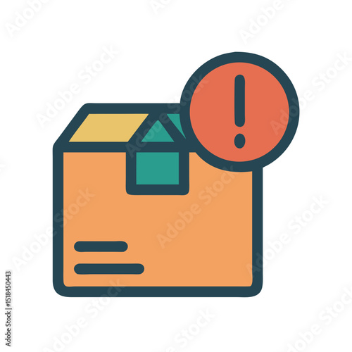 Urgent parcel icon representing logistics and last mile delivery priority