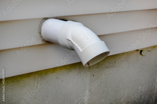 PVC pipes to vent the exhaust gases out of the home or building 