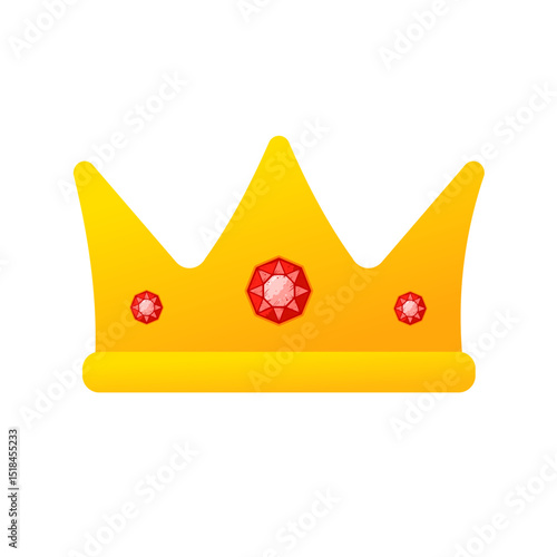 Golden crown – vector illustration