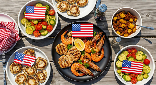 Patriotic Picnic: Grilled Seafood and Veggies for July 4th
