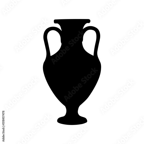 antique vase isolated on white