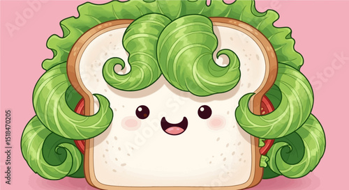Adorable Bok Choy Vegetable Cartoon Mascot
