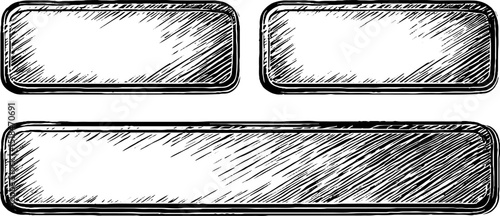 Vintage engraved illustration of notification toast icons for design