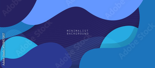 Fluid Abstract Background with Overlapping Organic Shapes in Deep Navy, Teal, and Turquoise, Featuring Soft Water-Like Flow, Subtle Diagonal Thin Lines, and Gentle Movement for Modern Aesthetic
