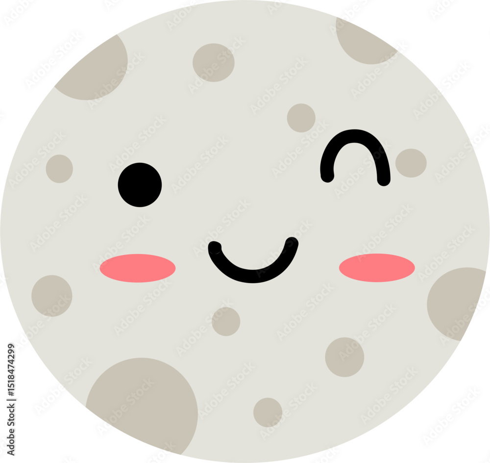 Cute doodle grey moon 4 Cute doodle grey moon 4