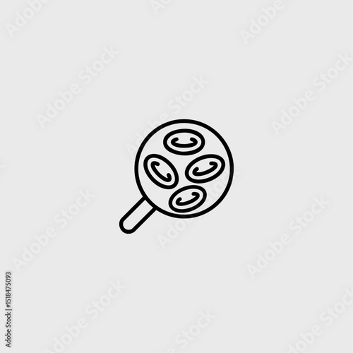 Blood cell count icon logo flat vector design