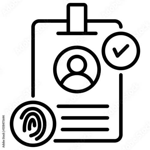 Identified Line Icon