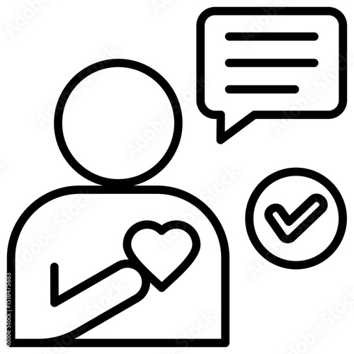 Honestly Line Icon