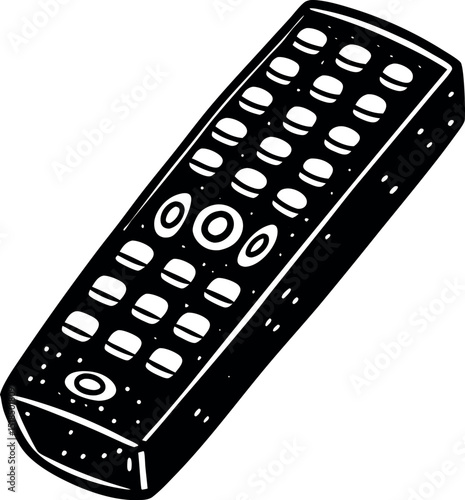 Cartoon tv remote vector in pastel colors white background