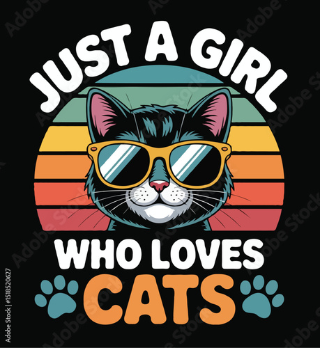  Cat Lover T-Shirt Design