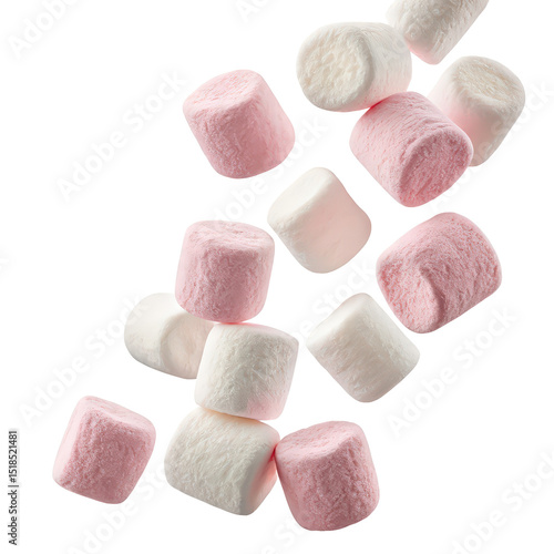 flying delicious marshmallows png sweet marshmallows in motion png confectionery bounce png fluffy candy flight png transparent background image