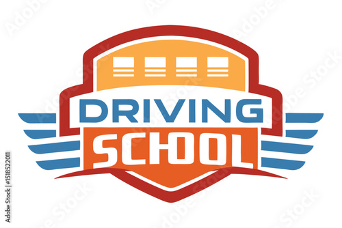 Creative Driving School Logo Design Concept In Automotive Education Industry